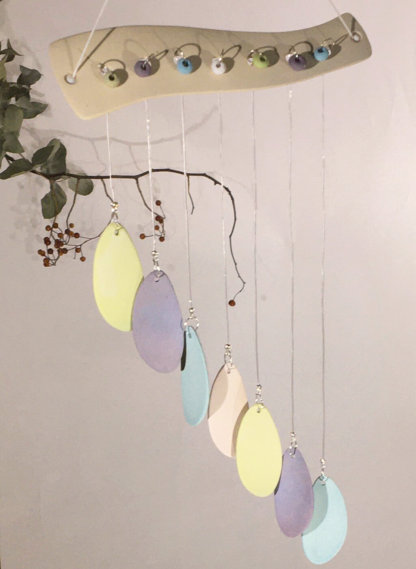 cool colours teardrop wind chime