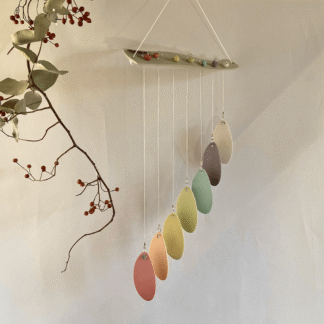 teardrop rainbow wind chime