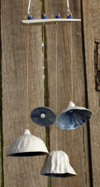 Blue gumnut wind chime