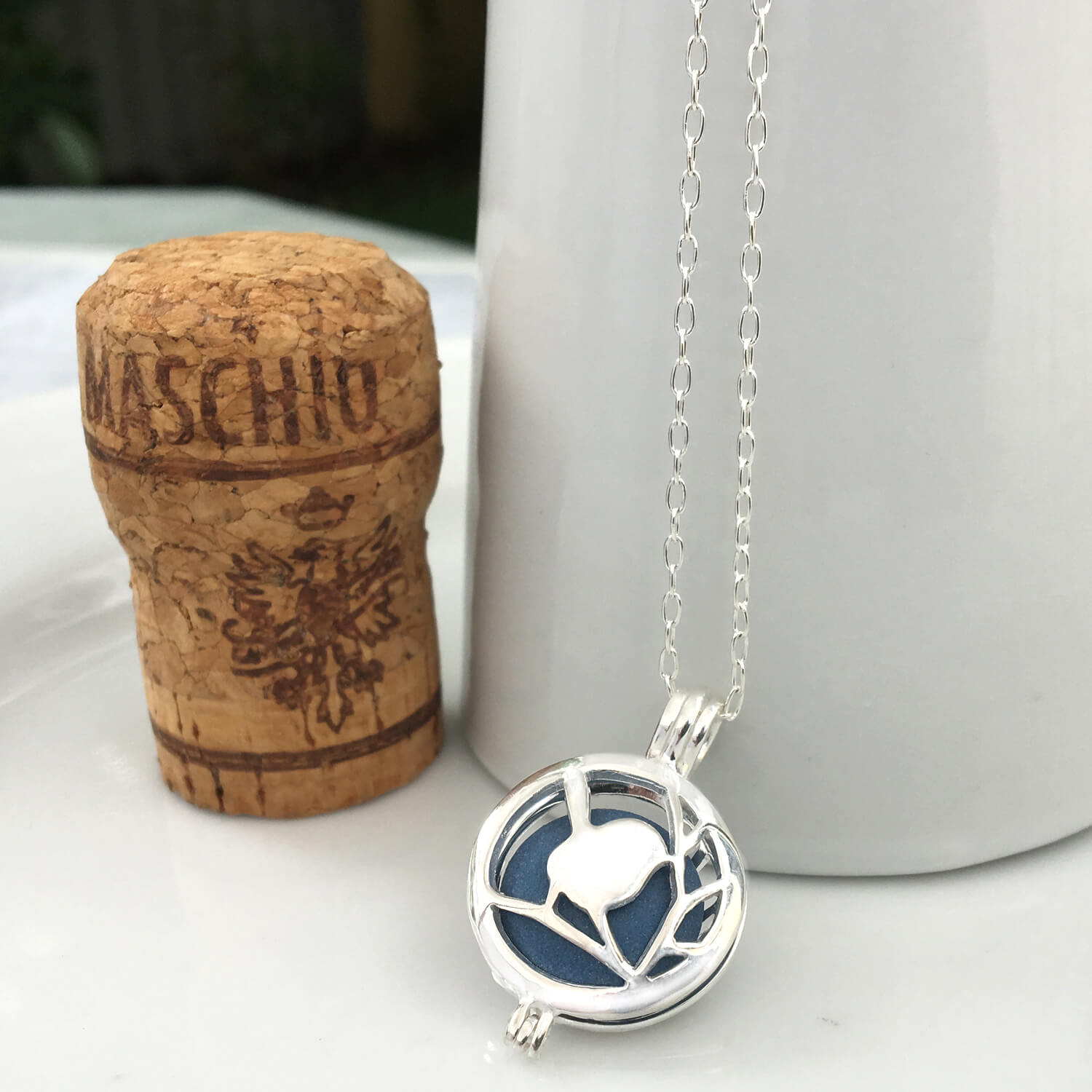 wren bird brass essential oil diffuser locket