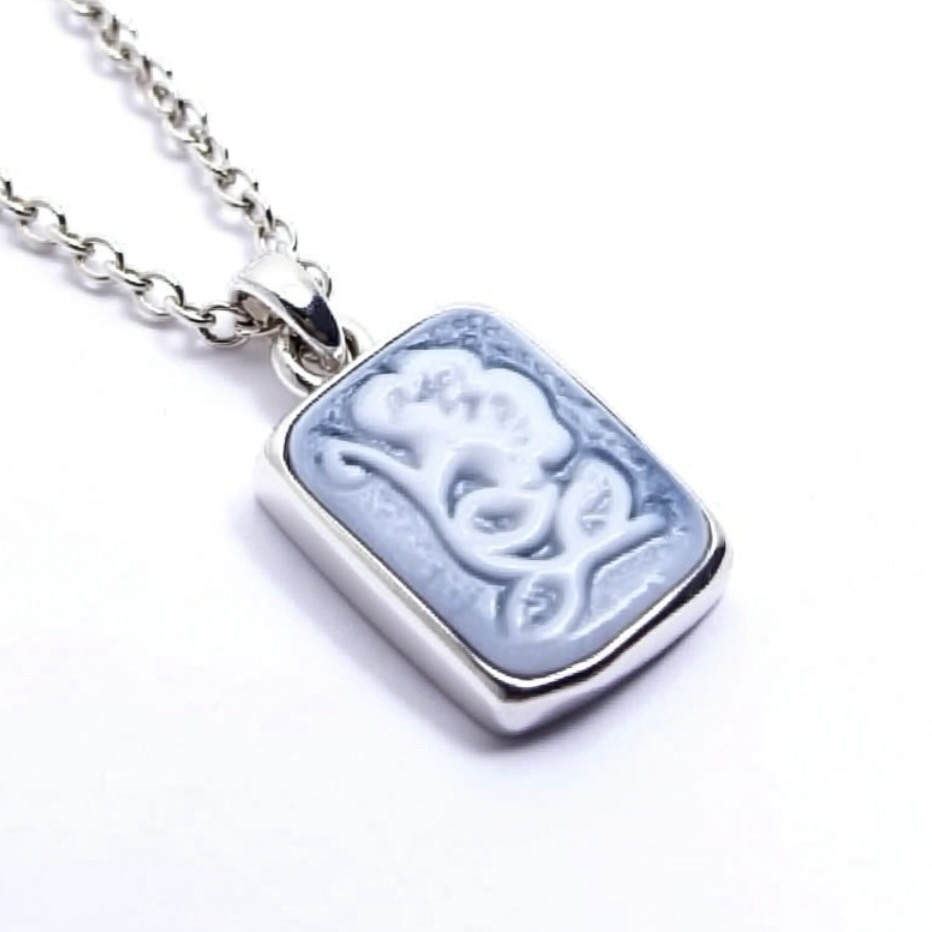 Beauty Porcelain and Sterling Silver Charm - Image 2
