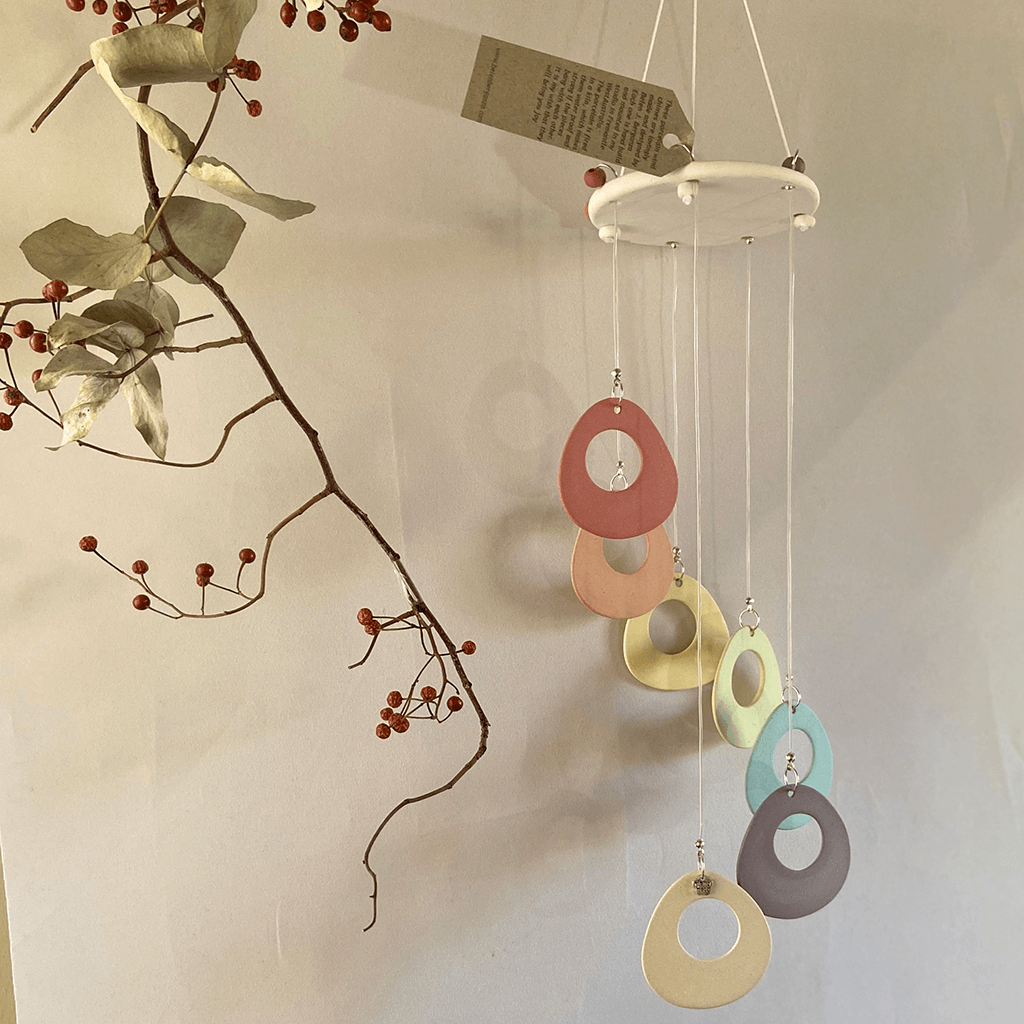 Spiral Rainbow musical wind chime (light)