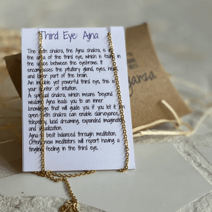 Third eye Chakra packaging back