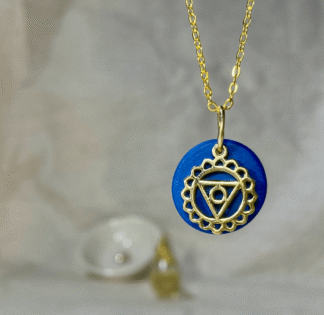 Throat chakra pendant