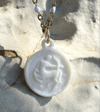 Porcelain coin medallion