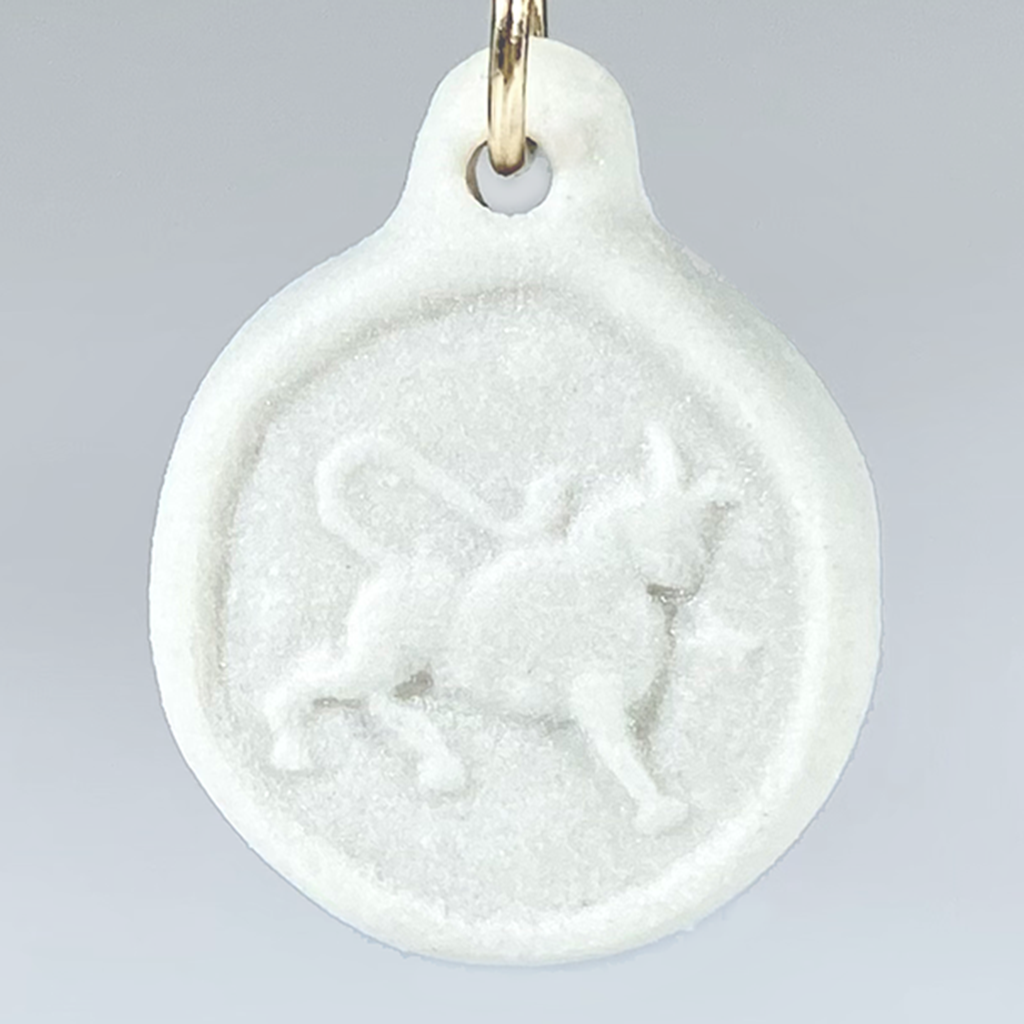 Taurus Porcelain coin Medallion - Image 3