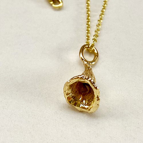 Red gum-nut pendant