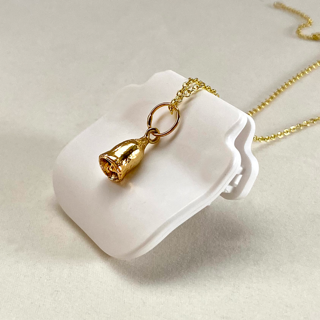 925 silver pendant, yellow gumnut - Image 3