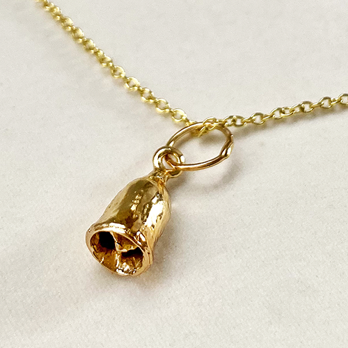 Yellow gum-nut gold pendant
